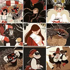 minor美萌插画课超话美萌插画超话
民间故事周
分享一期根据民间故事转插画的插图集
艺术家｜bandaminta ​​​​