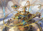 Ghirapur Orrery, Kirsten Zirngibl : Another artifact illustration I did for Magic: The Gathering's "Kaladesh Inventions" expansion.<br/><a class="text-meta meta-link" rel="nofollow" href="http://gatherer.wizards