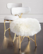 Swanson+Sheepskin+Side+Chair+by+Cynthia+Rowley+for+Hooker+Furniture+at+Horchow.