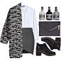 #grey #Boots #black #blouse #polyvoreeditorial #polyvore #polyvorecommunity