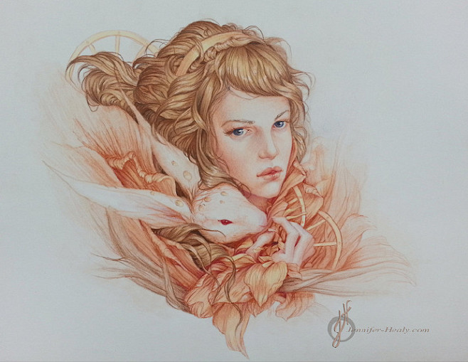 一组好看的彩铅画~【Jennifer H...