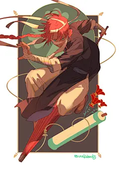 推特上一位画师（@wakabooks）作品，色彩和光影都很美妙，细腻到位。