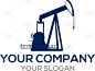 oil drilling rig logo design