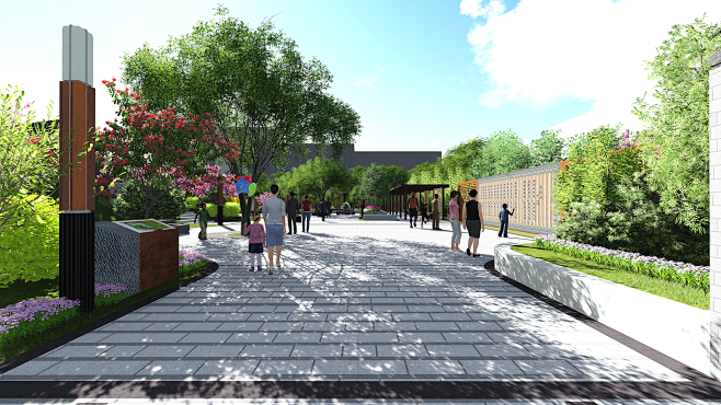公园项目建筑景观方案效果