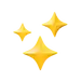 Sparkling stars 3D Illustration