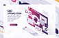 UI设计WEB端科技感网络信息SEO网页官网Banner,数据图表 | | 优图库 UTUCOOL