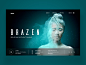 Brazen 2.0 web design concept ux ui daily design design inspiration fashion photography graphic design web designer web design