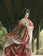 hanfu gallery (Traditional Chinese fashion, in Dunhuang style of...)
