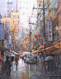 水彩街景 | 英国画家-Ian Ramsay ​​​​