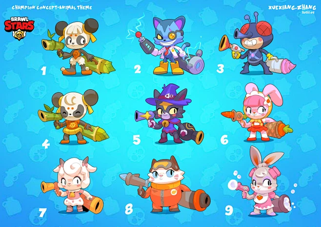 Brawl stars Fan art-new character -kiki-concept, Xuexiang Zhang : Hi ...