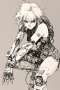 #cyberpunk #manga #woman #man