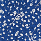  WL-18BL<br />DISCONTINUED – Ming Blossom Vinyl Wallpaper – Blue 