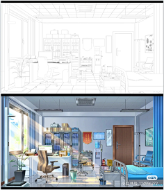 【二次元】室内-卧室-花瓣网|陪你做生活的设计师 | pixiv