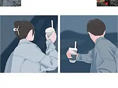 原创x郁金香x扁平风情侣头像插画-11_猪在飞飞__插画师作品_涂鸦王国gracg.com