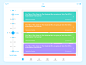 Class Schedule UI for iPad : Design for ClassServer App.