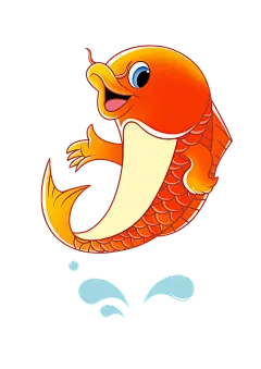 卡通 锦鲤  鱼  png