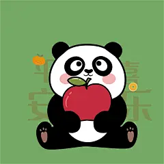 熊猫卡通可爱插画图片大熊猫国宝