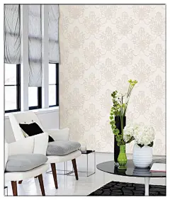 天丽古典欧式PVC电视背景墙客厅专用_壁纸大全_雅特居家壁纸网