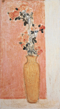 常玉 SANYU｜作品 Works
CR76   粉瓶小野菊
1930年代，油画 画布 80x46公分
以中文及法文签于左上方
http://www.artofsanyu.org/