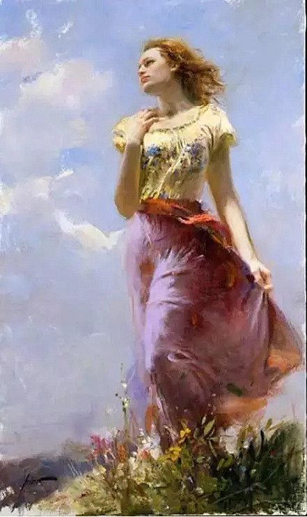 油画大师笔下的优雅女性，太美了！