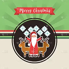 性格,圣诞老公,可爱的,明信片,肖像,冬天,图像,问候,庆祝