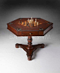 Plantation Cherry Hexagonal Combo Game Table traditional coffee tables