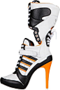 fashion/2015/【自杀小队】哈莉harley quinn的鞋子---阿迪达斯 三叶草 Jeremy Scott 高跟女靴，颜色白， 货号：M29018，购买地址：O页链接 原价￥2699，现价￥1619@北坤人素材