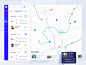 Shipping Service product desktop location tracker tracking ui filters orders transport route service navigation map location cargo web design logistics shipping delivery web dashboard