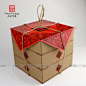烘焙包装 传统手工糕点三层礼品盒 月饼盒 烘焙包装盒 拌手礼-淘宝网