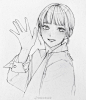 画师 Nanniimo 铅笔线稿 ​ ​​​​
