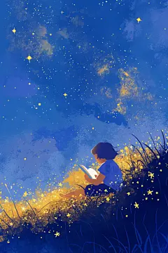 儿童阅读插画创意