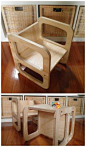 copy these: plywood chairs + tables (for kid’s or adults): 