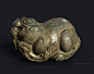 bronze lion, Bruce huang : sculpt in zbrush，texture i use substancepaniter2018