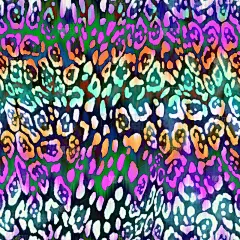 彩虹条纹狮子座斑点-无缝背景