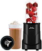 Amazon.com: Big Boss 8994 4-Piece Personal Countertop Blender Mixing System, 300-watt, Black: Electric Countertop Blenders: Kitchen & Dining