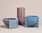 Vessels made from lathe-turned MDF stacks by Philippe Malouin