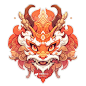 龙年插画 | 喜庆中国龙 | 国潮风