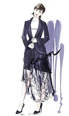 #jjseason时尚插画# -----    Happy birthday to 温婉优雅、时髦帅气@刘诗诗 #刘诗诗0310生日快乐# ​​​​