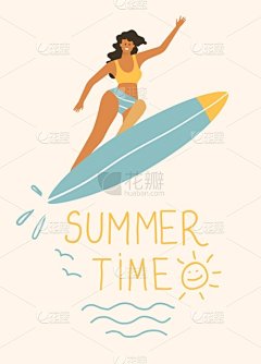 女孩,比基尼,冲浪,运动,背景分离,极限运动,热带气候,儿童,欢乐,户外