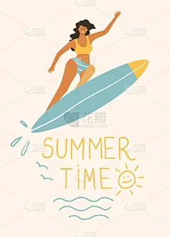 女孩,比基尼,冲浪,运动,背景分离,极限运动,热带气候,儿童,欢乐,户外