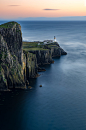 Neist Point lighthouse at Isle of Skye, Scottish highland
