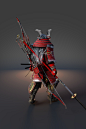 Minamoto no Yoshitsune, Thuan Nguyen Minh Duong : Japanese samurai Minamoto no Yoshitsune, submission from Artstation challenge : Ancient Civilization. This one get to be one the hournorable mentions ! Took me 2 week to finish the modeling, and UV, and no