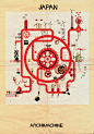 建筑机器（17国家建筑插画） ARCHIMACHINE by Federico Babina | 灵感日报