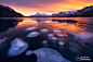 Photograph Frozen lake on fire by victor Liu on 500px