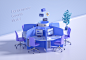 智慧办公系统  Intelligent Office System三维场-5