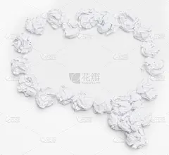 弄皱的纸上白表