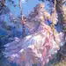 油画风素材分享| 荡秋千的公主 - 小红书