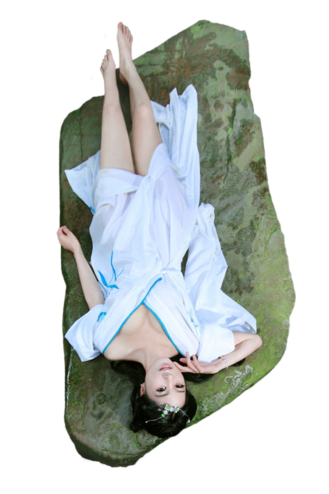 PNG古典美女素材02 (琵琶 笛箫 古...