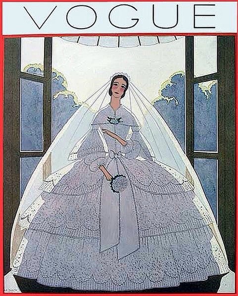 百年前时尚杂志的封面。