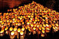 「竹灯籠」 A bamboo garden lantern. Fujinomiya-shi, Shizuoka, Japan